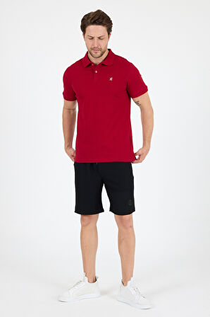 %95 Pamuk %5 Elastan Slim Fit Kısa Kollu Rahat Kumaş Nefes Alabilir Erkek Polo Yaka T-shirt 0002