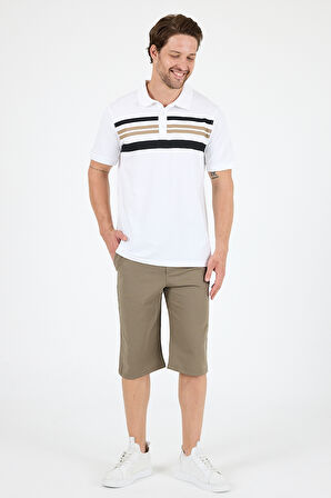 Erkek Polo Yaka Kısa Kollu T-Shirt – %95 Pamuk %5 Elastan – Esnek, Şık ve Rahat Erkek Tişört 0035