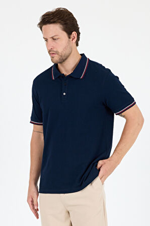 Erkek Polo Yaka Kısa Kollu T-Shirt – %95 Pamuk %5 Elastan – Esnek, Şık ve Rahat Erkek Tişört 0039