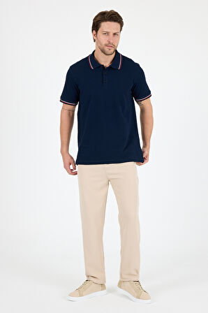 Erkek Polo Yaka Kısa Kollu T-Shirt – %95 Pamuk %5 Elastan – Esnek, Şık ve Rahat Erkek Tişört 0039