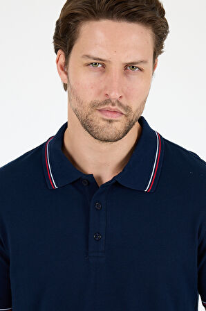 Erkek Polo Yaka Kısa Kollu T-Shirt – %95 Pamuk %5 Elastan – Esnek, Şık ve Rahat Erkek Tişört 0039