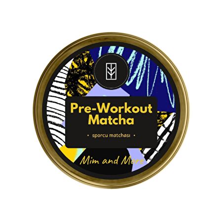 Mim and More Pre-workout Matcha Sporcu Matchası 25 Gr