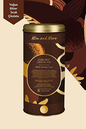 Bitter Sıcak Çikolata Dark Hot Chocolate Tin 200 gr