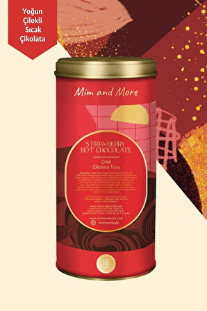 Çilekli Sıcak Çikolata Strawberry Hot Chocolate Tin 200 gr