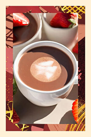 Çilekli Sıcak Çikolata Strawberry Hot Chocolate Tin 200 gr