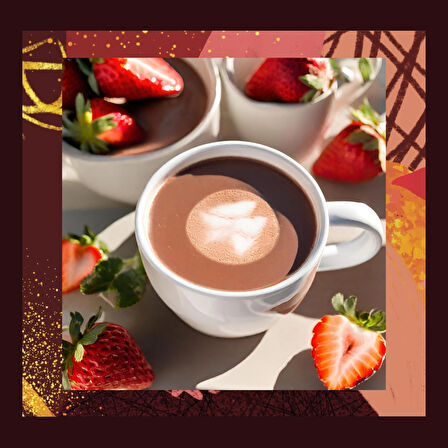 Mim and More Çilekli Sıcak Çikolata Strawberry Hot Chocolate 200 Gr