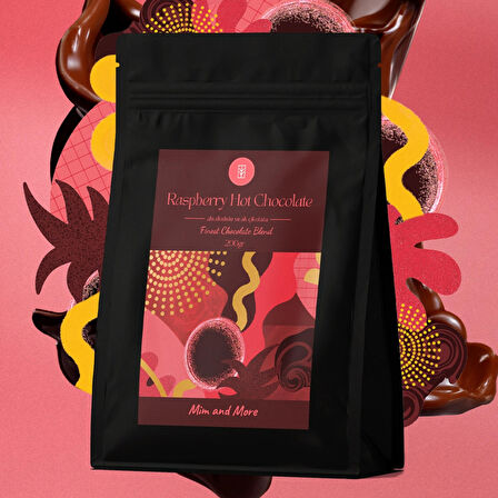 Mim and More Ahududulu Sıcak Çikolata Raspberry Hot Chocolate 200 Gr