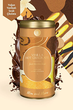 Vanilyalı Sıcak Çikolata Vanilla Hot Chocolate Tin 200 Gr