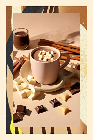 Vanilyalı Sıcak Çikolata Vanilla Hot Chocolate 200 Gr