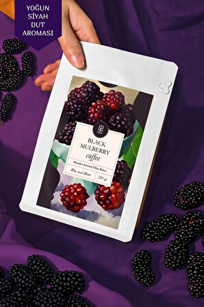 Black Mulberry Coffee Karadut Aromalı Kahve Çekirdek Kahve 200 Gr