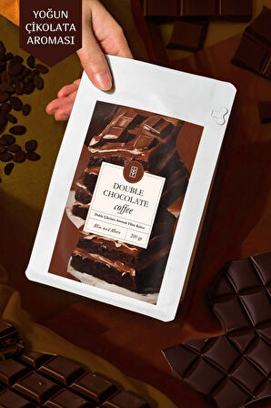 Double Chocolate Coffee Duble Çikolata Aromalı Kahve Çekirdek Kahve 200 Gr