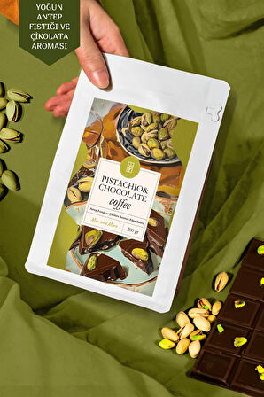 Pistachio & Chocolate Coffee Antep Fıstıklı Çikolata Aromalı Kahve Çekirdek Kahve 200 Gr