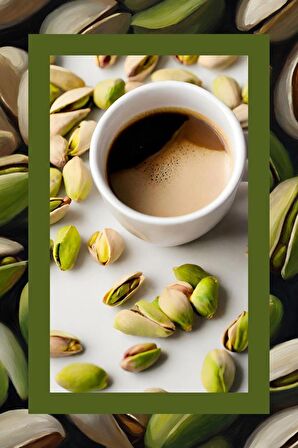 Decaf Pistachio Coffee Kafeinsiz Antep Fıstığı Aromalı Çekirdek Kahve 200 Gr