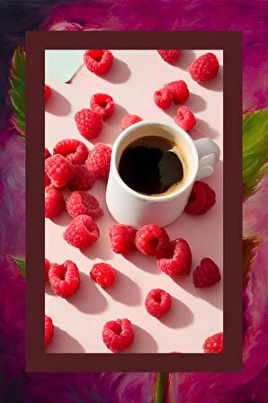 Decaf Raspberry Coffee Kafeinsiz Ahududu Aromalı Çekirdek Kahve 200 Gr