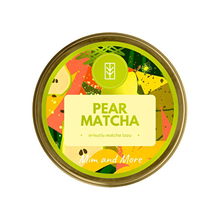 Mim and More Pear Matcha Armut Aromalı Matcha 25 Gr