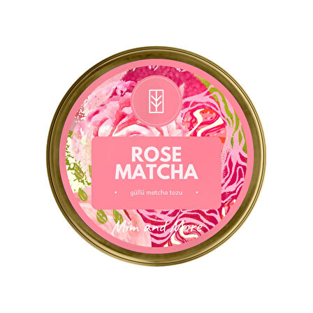 Mim and More Rose Matcha Gül Aromalı Matcha 25 Gr