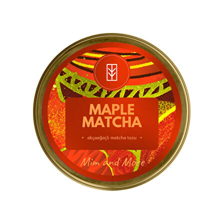 Mim and More Maple Matcha Akçaağaç Şurubu Aromalı 25 Gr