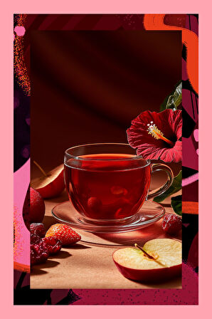 Red Forest Tea - Kırmızı Meyveli Hibiskus Çayı 100 gr