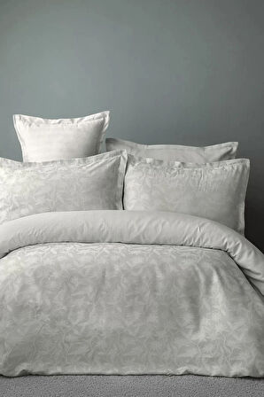 İssimo Minty Jakarlı Saten Nevresim Takımı Çift Kişilik