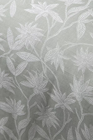 İssimo Minty Jakarlı Saten Nevresim Takımı Çift Kişilik