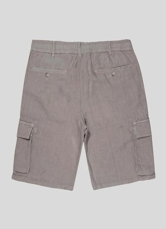 Gmg Fırenze Bej Erkek Regular Fit %100 Keten Şort GU24MSS09010
