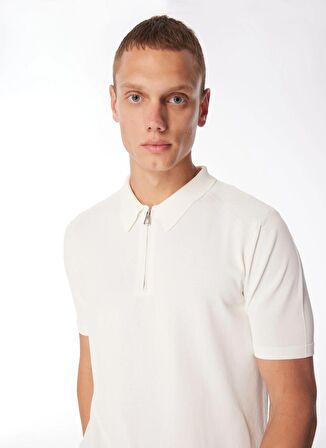 Gmg Fırenze Polo Yaka Regular Fit Ekru Erkek Kazak GU24MSS04003