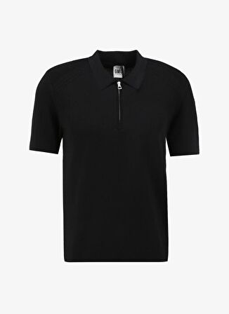 Gmg Fırenze Polo Yaka Regular Fit Siyah Erkek Kazak GU24MSS04003