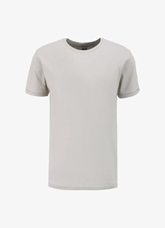 Gmg Fırenze Bisiklet Yaka Gri Erkek T-Shirt GU24MSS03021