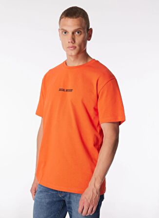 Gmg Fırenze Bisiklet Yaka Turuncu Erkek T-Shirt GU24MSS03010
