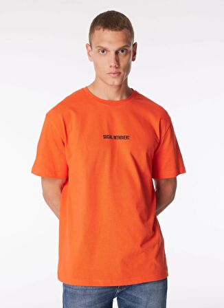 Gmg Fırenze Bisiklet Yaka Turuncu Erkek T-Shirt GU24MSS03010