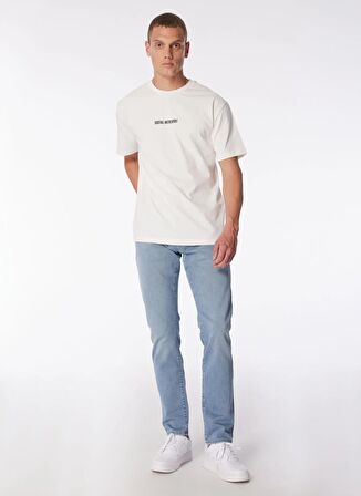 Gmg Fırenze Bisiklet Yaka Ekru Erkek T-Shirt GU24MSS03010