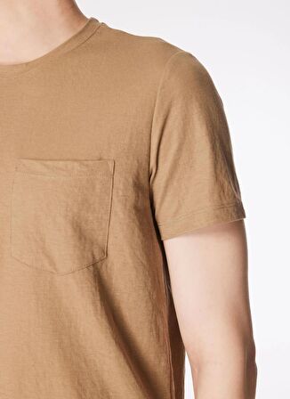 Gmg Fırenze Bisiklet Yaka Açık Kahve Erkek T-Shirt GU24MSS03008