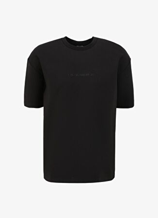 Gmg Fırenze Bisiklet Yaka Siyah Erkek T-Shirt GU24MSS03016
