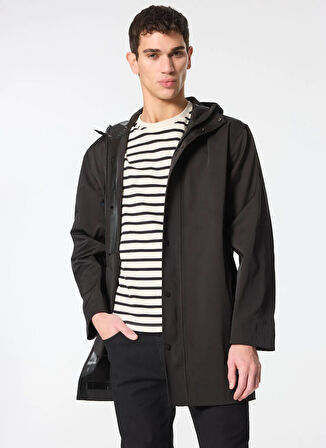 Gmg Fırenze Siyah Erkek Pardösü GU24MFW06201