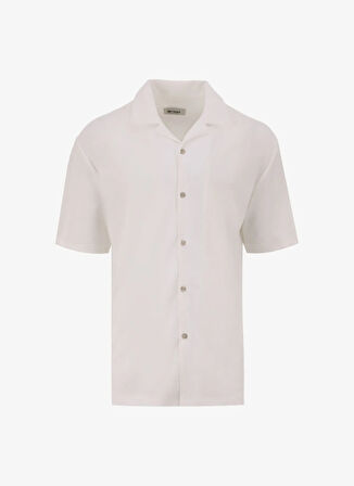 Gmg Fırenze Slim Fit Apaş Yaka Ekru Erkek Gömlek GU23MSS02209