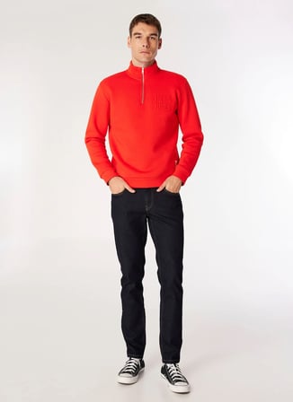 Gmg Fırenze Standart Bel Normal Paça Regular Fit İndigo Erkek Denim Pantolon GU24MFW01310