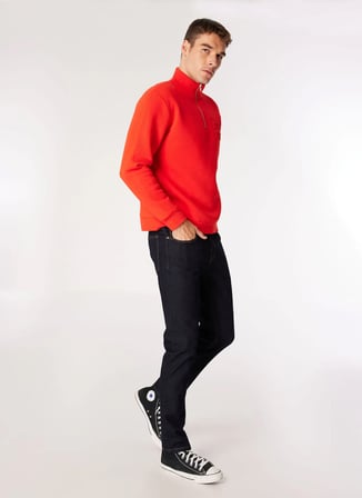 Gmg Fırenze Standart Bel Normal Paça Regular Fit İndigo Erkek Denim Pantolon GU24MFW01310