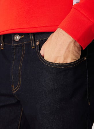 Gmg Fırenze Standart Bel Normal Paça Regular Fit İndigo Erkek Denim Pantolon GU24MFW01310