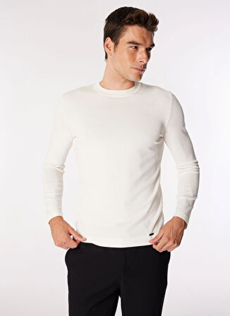 Gmg Fırenze Bisiklet Yaka Regular Fit Ekru Erkek Kazak GU24MFW04010