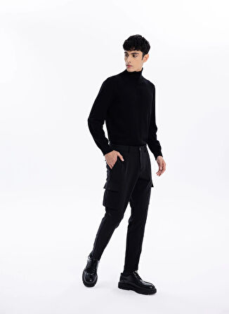 Gmg Fırenze Standart Bel Normal Paça Regular Fit Siyah Erkek Pantolon GU24MFW01024