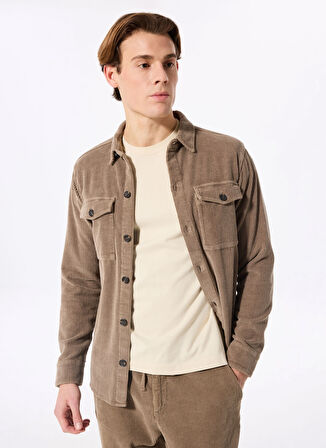 Haki Erkek Regular Fit Gömlek Ceket GU24MFW15003