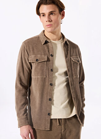 Haki Erkek Regular Fit Gömlek Ceket GU24MFW15003