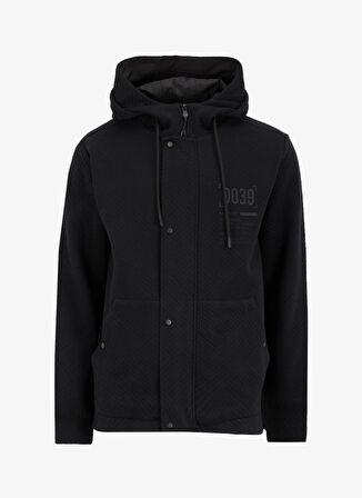 Gmg Fırenze Kapüşon Yaka Siyah Erkek Sweatshırt GU24MFW08031