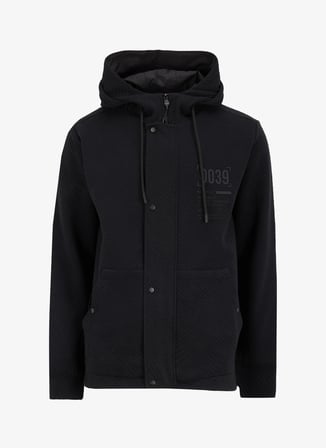 Gmg Fırenze Kapüşon Yaka Siyah Erkek Sweatshırt GU24MFW08031