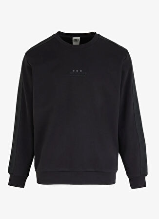 Gmg Fırenze Bisiklet Yaka Siyah Erkek Sweatshırt GU24MFW08015