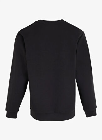 Gmg Fırenze Bisiklet Yaka Siyah Erkek Sweatshırt GU24MFW08015