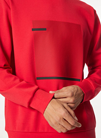 Gmg Fırenze Bisiklet Yaka Kırmızı Erkek Sweatshırt GU24MFW08019