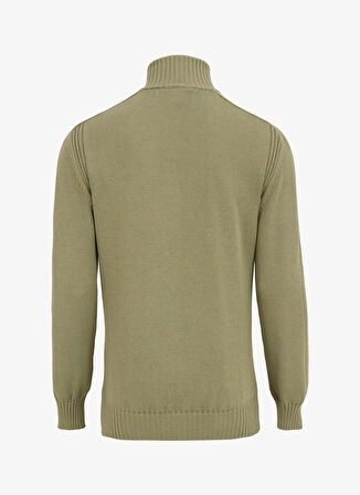 Gmg Fırenze Dik Yaka Regular Fit Haki Erkek Kazak GU24MFW04019