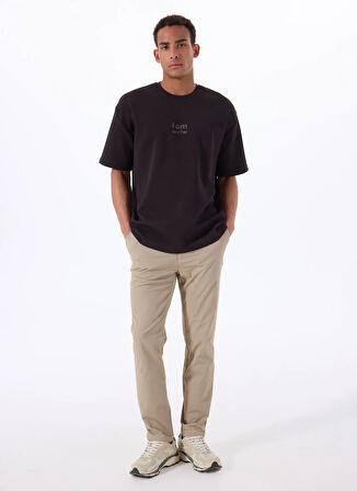 Gmg Fırenze Bisiklet Yaka Siyah Erkek T-Shirt GU25MSS03005