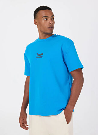 Gmg Fırenze Bisiklet Yaka Saks Erkek T-Shirt GU25MSS03004